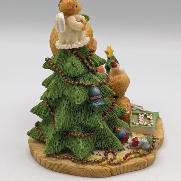 Cherished Teddies Lynn (310735) Girl with Christmas Tree/Bear Figurine 1998 - Picture 4 of 11